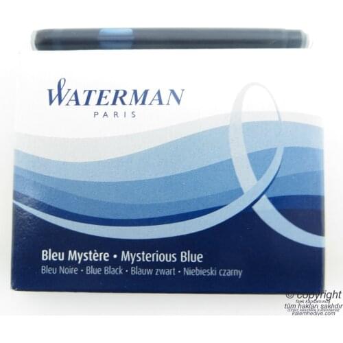 Waterman Black/Blue Fountain Pen Cartridge 8'li