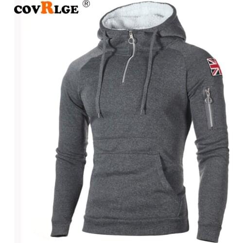 Covrlge Men's Zip Hoodies