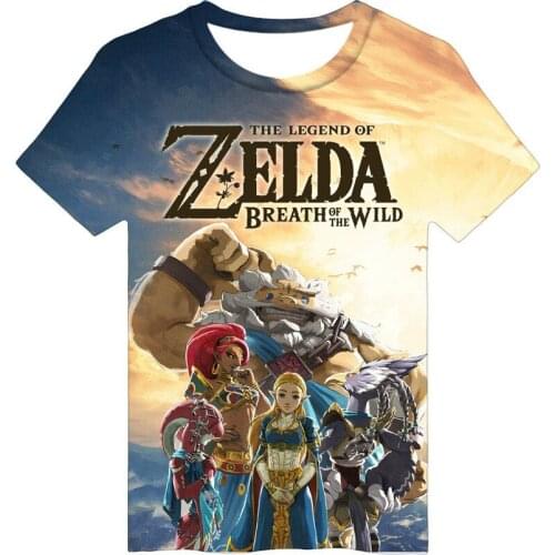 3D T-shirt Men/Women Tshirt 3D Printed Breath of the Wild Boys/ Girls T Shirt Streetwear Childrens Tops Tee