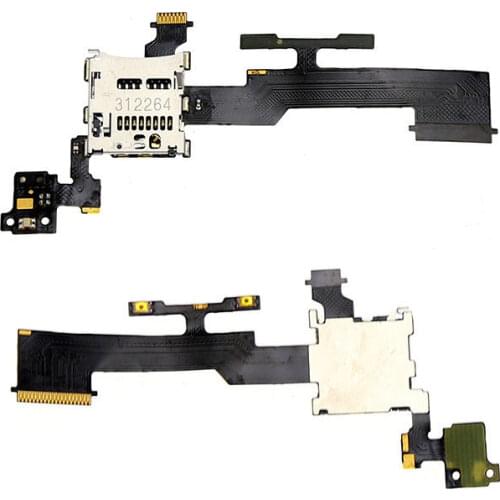 For HTC One M8 MicroSD Memory Card Tray Holder Reader Slot Flex Cable