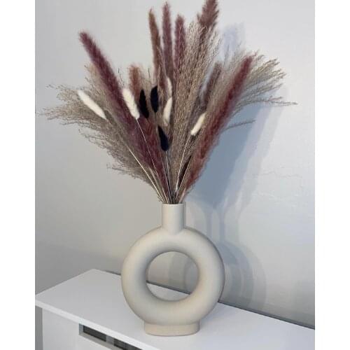 Hot Nordic style light luxury small ceramic vase flower arrangement desktop gift decoration ornaments home decoration accessorie