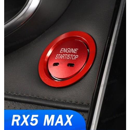 Lsrtw2017 Car Engine One Start Button Panel Trims for Mg Roewe Rx5 Max 2019 2020 2021 Accessories Auto Styling Lining