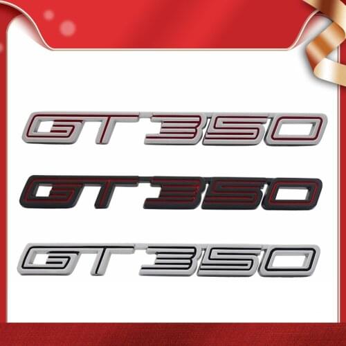 3D Premium Metal GT350 GT 350 for Mustang Shelby car Hood Fender trunk Rear Bonnet Nameplate Decal Emblem Badge Sticker