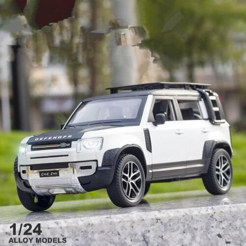 Hot new product 1:24 alloy pull back Defender car model,6-door simulation sound and light,free shipping wholesale