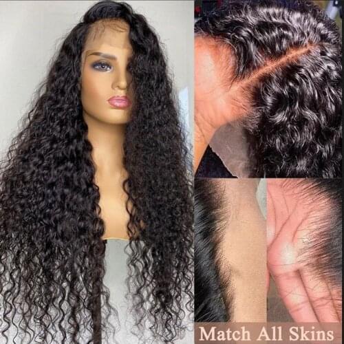 Natural Hairline Jet Black Color Kinky Curly Lace Front Synthetic Wigs For Black Women With Baby Hair Cosplay Wig Daily Wig