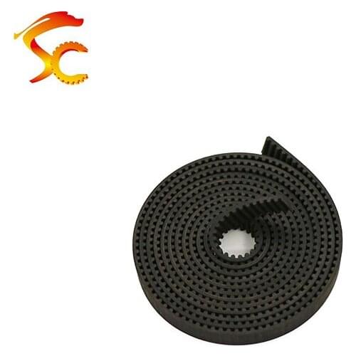 High Quality 10Meters/Lot HTD 3M timing belt Width 10mm Rubber Color Black 3M-10 Open Belt HTD3M for Laser Engraving CNC