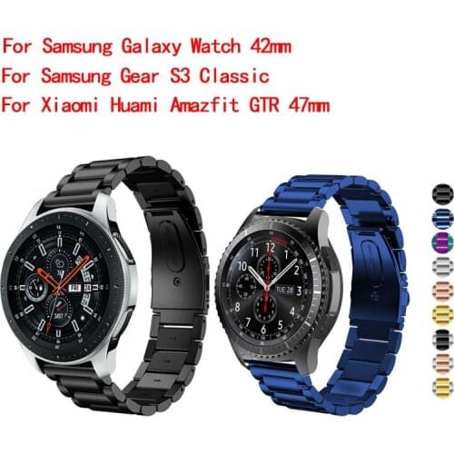 22mm 20mm Watch band For Samsung Gear Bracelet Band business Replacement Strap For Samsung Galaxy Watch 42mm/46mm Wristband gift