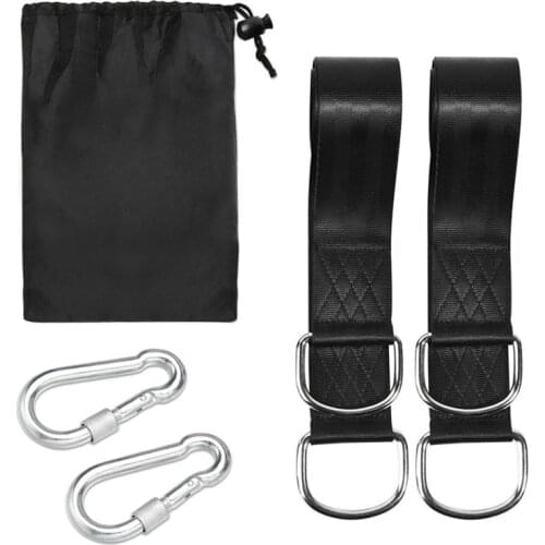 2PCS/Set Hammock Straps 1000KG Bearing Load Hanging Belt Straps High-Strength Polyester 1.5M Outdoor Garden Swing Straps