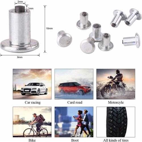 Wheel Tyre Stud Screws Snow Tire Spikes 100pcs 9mm/0.35" for Car Auto SUV ATV Automobile Tire Auto Accessories
