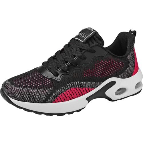 STS Womens Casual Shoes Sneakers Mesh Breathable Light Soft Ladies Outdoor Running Sports Footwear Thick bottom Flats Plus Size
