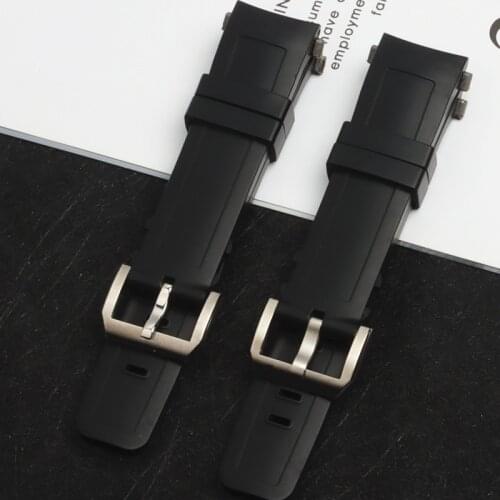 Top Quality Rubber watchband Watch band Dedicated Interface FOR IWC strap AQUATIMER Series 356802/376709/376708 Bracelet