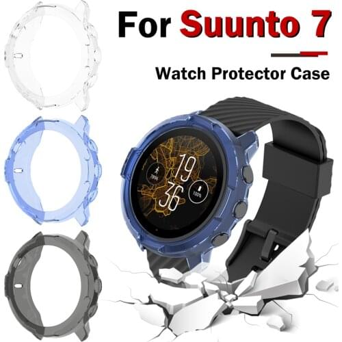 Protective case for Suunto 7 GPS Sports High Quality TPU cover slim Smart Watch bumper shell for Suunto7 Smartwatch