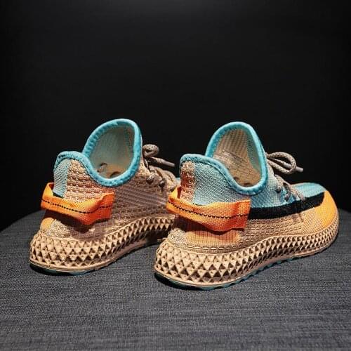 Summer Breathable Socks Sneakers for Women 2021 Running Shoes Ladies Sports Shoes for Girls Basket Sport Orange Knit GMB-1636