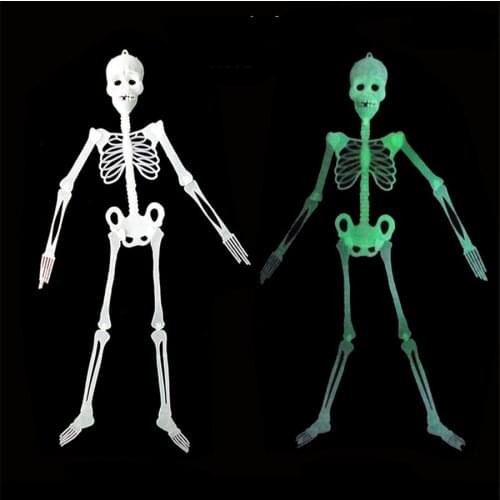 10 pcs 90 cm Dark Glow Skull Horror Luminous Movable Skull Skeleton Halloween Props Halloween Event Party Decoration House Decor