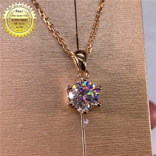100% Solid 18k gold (Au750) and 1ct DVVS color moissanite we have certificaet 003