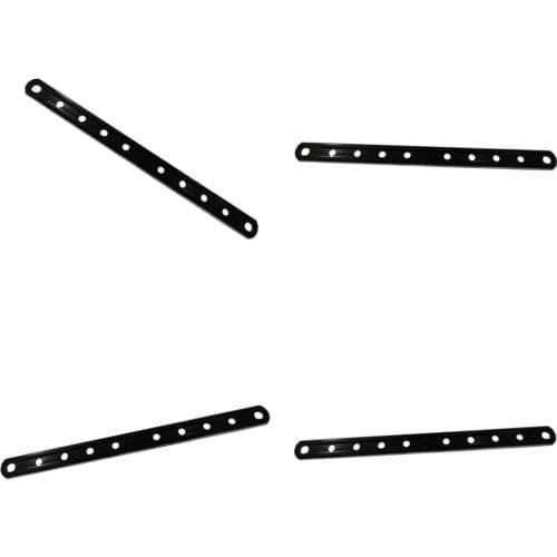 2 Pairs Exhaust Muffler Motorcycle Universal Hanger Black Mounting Bracket