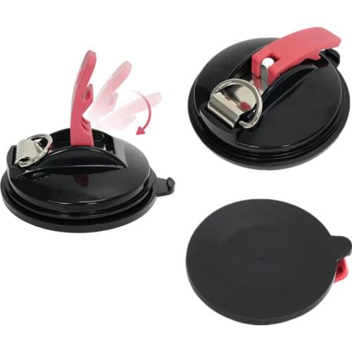 2 Pcs Heavy Duty Vacuum Suction Cup Plate Anchor Camping Tarp Accessory for Car Side Awning Outdoor Camping Tent Gear Tool