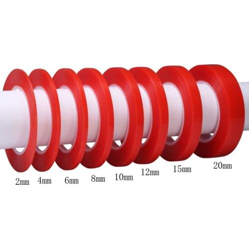 25M Heat Resistant Double-sided Transparent Clear Adhesive Tape Sticker 2mm 4mm 6mm 8mm 10mm 12mm 20mm