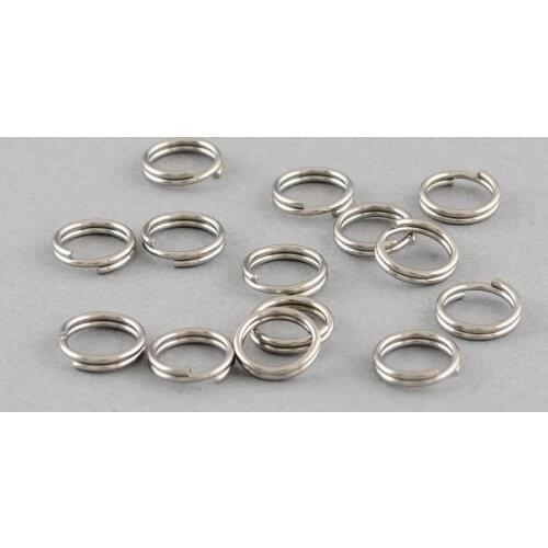 4000pcs Stainless Steel Double Loop Jump Rings 5mm 6mm Split Rings for Wholesale Jewelry Findings