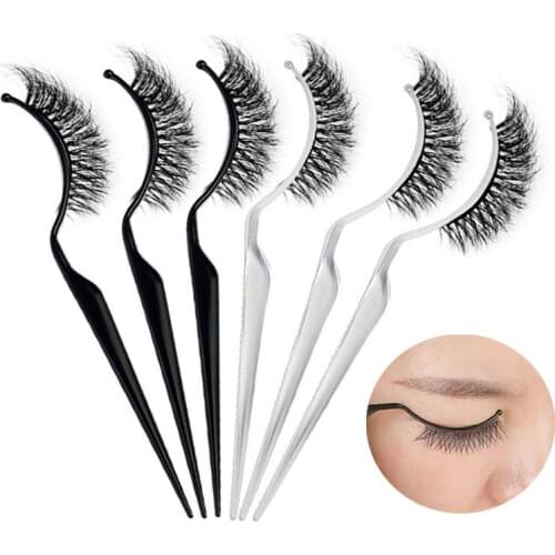 5pcs Eyelash Strip False Eyelashes Practical Grafting Try It on Tools Show Magnetic Makeup Plastic Extension Display Stick
