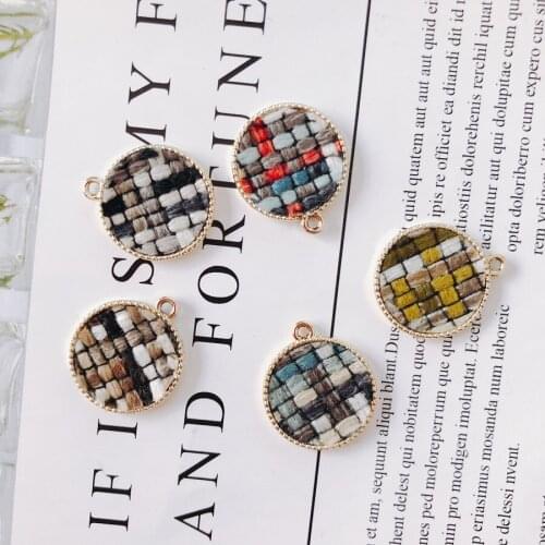 6 pieces / lot Alloy Round k gold hand made diy jewelry diy accessories