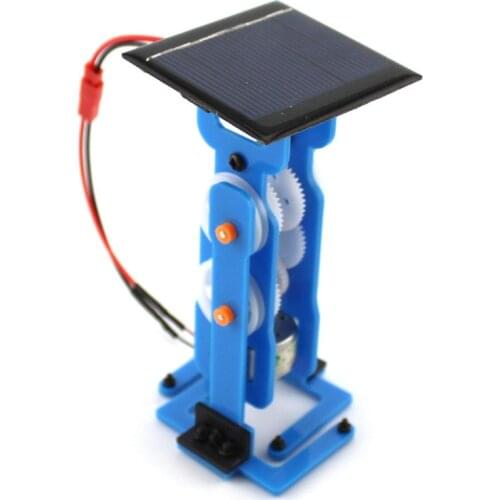 DIY Walk Remote Control Robot Handmade Toys Physical Gizmo Building Blocks Kits Solar Energy Assembled Toy Teaching Tool