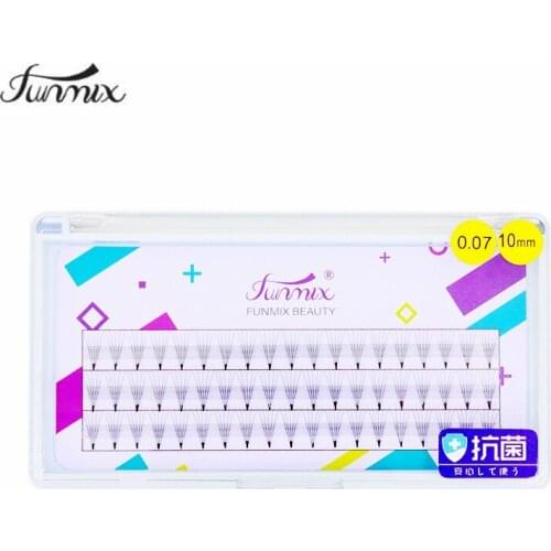 FUNMIX 2018 NEW 5D eyelash Black natural Soft cluster false eyelash extension black silk lash