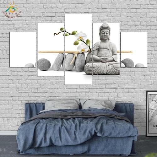 Stone Traditional Buddha Canvas Painting Prints and Posters Home Decoration Wall Pictures Print Poster Wall Art Pictures