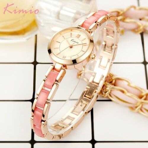 Kimio Top Brand Fashion Women Watches Ladies Dress Bracelet Wristwatches Quartz Clock Relogio Feminino Horloges Vrouwen Gift Box