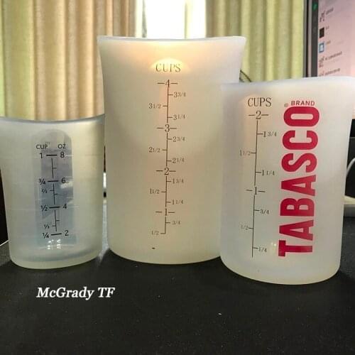 Tea Coffee Cups Circular Shaped Plastic Graduated Liquid Measuring Cups No Cover Measuring Cup Cooking Baking Measuring Tool