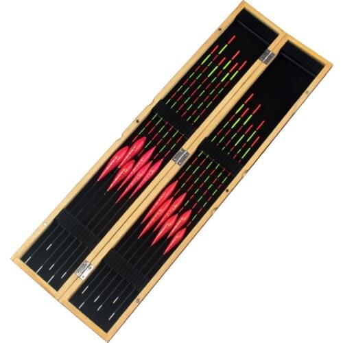 12 Pcs Barguzinsky Fir Float Set Nano Float Set Bottom Fishing Float with Box Bold and Eye-catching Fishing Tackle Supplies