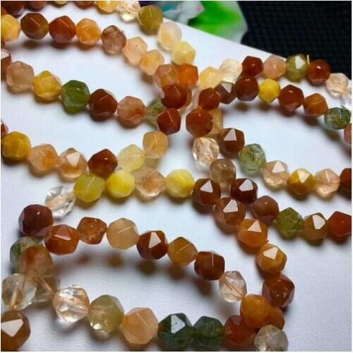 Natural Color Collection Agate Gemstone Round Beads Bracelet AAA 9mm