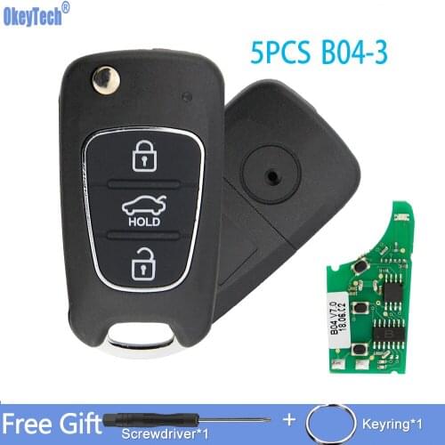 OkeyTech 5PCS Multi-functional Universal 3 Buttons B Series B04 KD Remote Control For KD900 KD900+ URG200 KD-X2 Mini KD YH Style