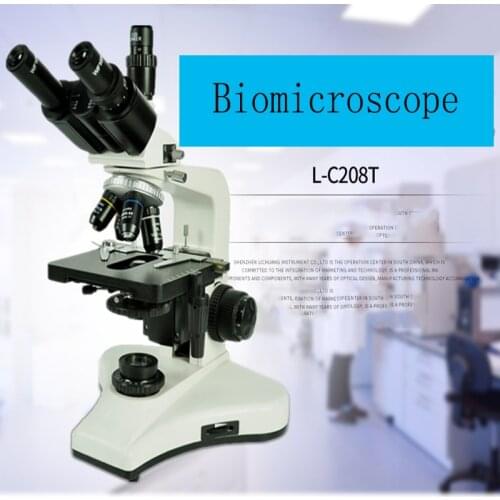 Optical Instrument Chemical Liquid Medicine Detection 1000x Camera Photo Three Eye Biomicroscope