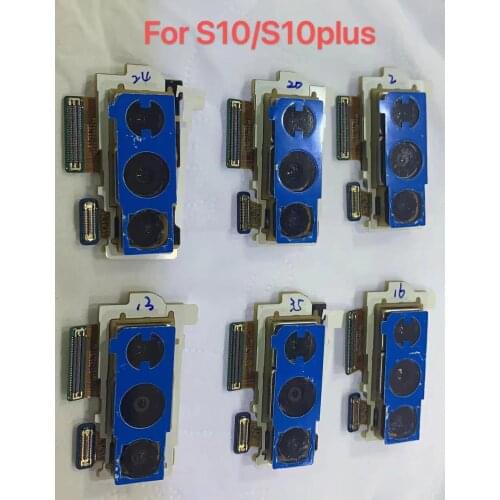 Original Front and Rear Back Camera For Samsung Galaxy S10 Plus S10e Lite Main Facing Camera Module Flex Replacement Spare Parts