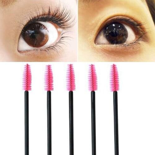 50Pcs Eyelash Brushes Disposable Mascara Wands Applicator Eye Lashes Extension Tool Cosmetic Brush Beauty Makeup Tools