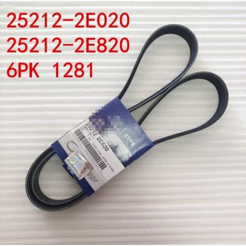 Suitable for kia 2012-14 sportage Optima sonata ix35 Engine Belt Generator Belt External belt 252122E820 252122E020 6PK1281