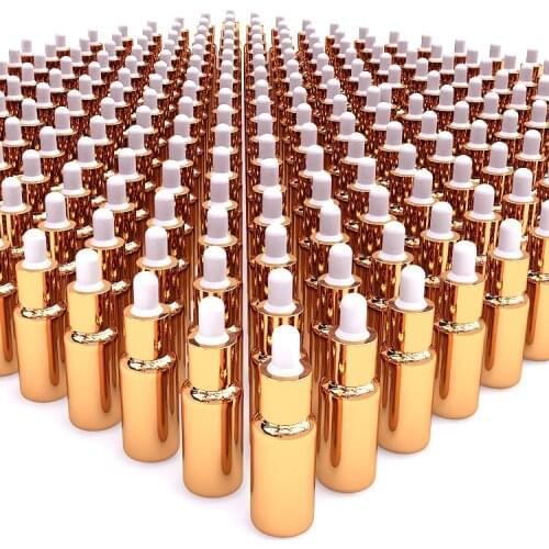 20ml empty glass dropper cap bottle refillable cosmetics bottles travel container small makeup sample containers