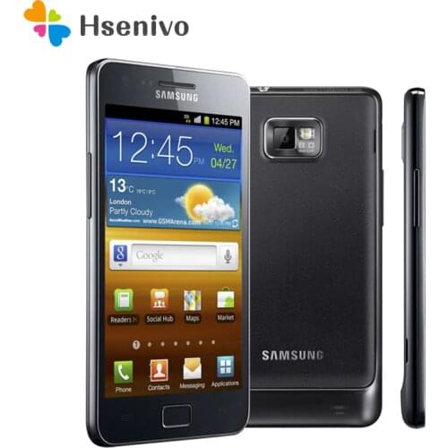 Original Unlocked Samsung GALAXY S2 I9100 Mobile Phone Android Wi-Fi GPS 8.0MP camera Core 4.3'' 1GB RAM 16G Rom refurbished