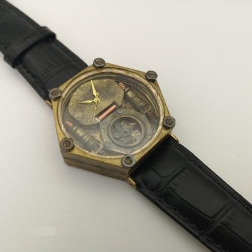 SEAKOSS Men's Watch With Leather Strap