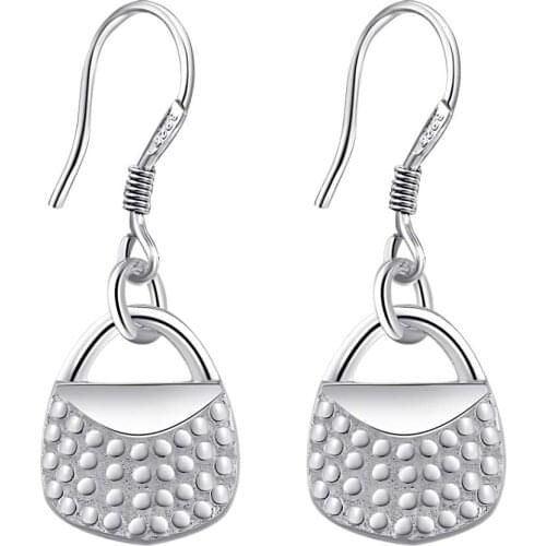 Intersperse lock high quality Silver Earrings for women fashion jewelry earrings /TAIYDFCC AXSQJAEY