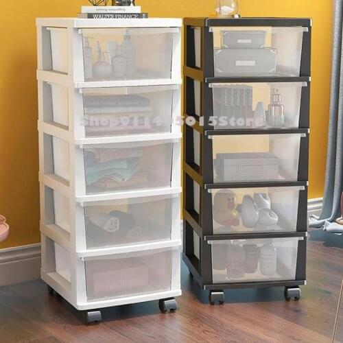 Storage Cabinet Drawer Type Transparent Multi-layer Childrens Toy Snack Storage Cabinet Kitchen Bedroom Organize Storage Box