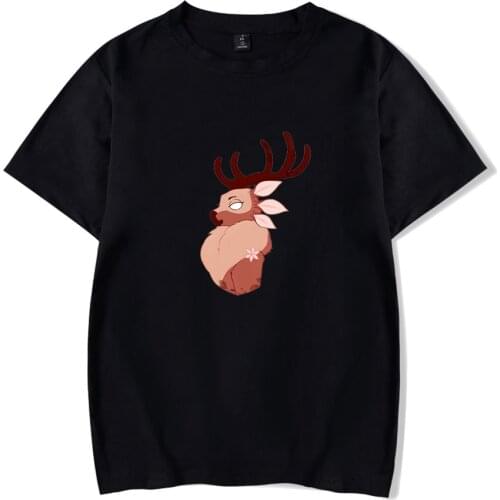 Spiritfarer Counter summer cotton letter printed T-shirt short-sleeved loose-fitting casual Harajuku street unisex T-shirts tops