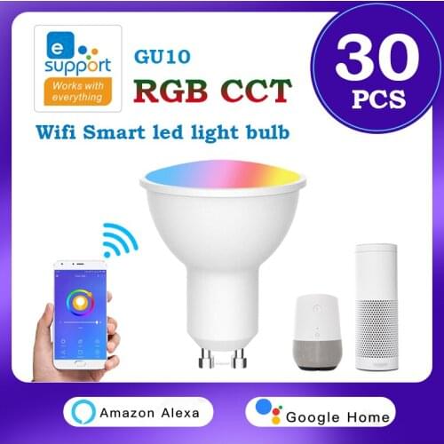 Smart Light Bulb Gu10 WIFI 4W Ewelink App Control Timing Bulb Multicolor Dimmable led Lamp support Alexa Google alice smart home