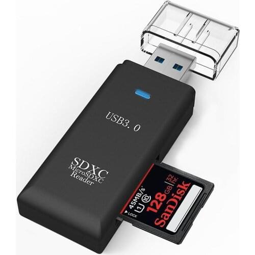USB 3.0 Multi-function SD Memory Card Reader for SDHC SDXC MMC Compatible With USB 3.0 2.0 and 1.1 Plug and Play Ports