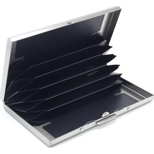Stainless Steel Business Card Box Business Card Clip Card Bag Bank Card Clip Card Cartridge Card Clip Organ Bag Credit Card Box