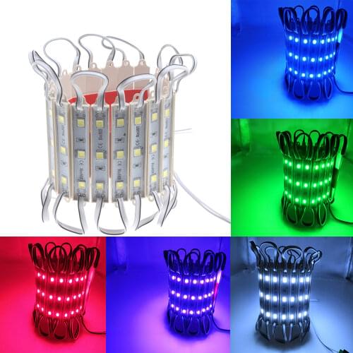 LED Module 5050 3 LED DC 12V Waterproof Flexible Light for TV Advertisement Lamp Design LED Modules White Color Bright Lighting