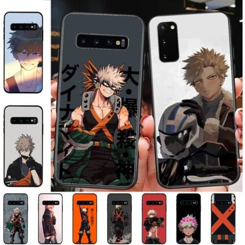 YNDFCNB Anime Katsuki Bakugou Phone Case for Samsung S10 21 20 9 8 plus lite S20 UlTRA 7edge