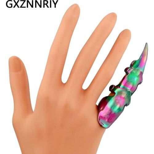 Fashion Dragon Ring for Women Colorful Long Rings Gothic Animal Skull Punk Ring Finger Trendy Party Jewelry Accessories Gifts