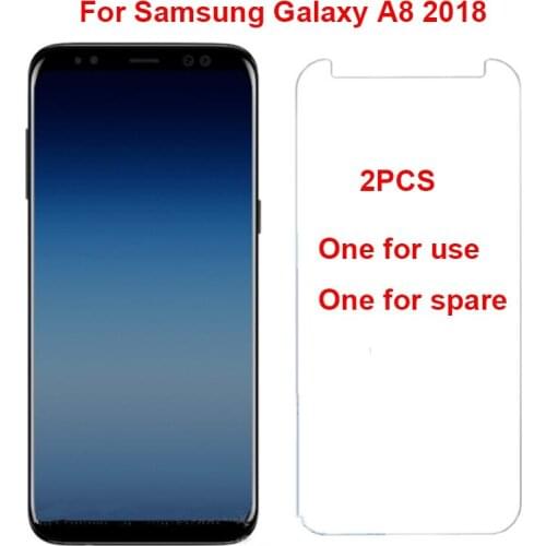2PCS For Glass Samsung Galaxy A8 2018 Tempered Glass Samsung Galaxy A8 2018 Screen Protector For Galaxy A8 2018 Protective Film